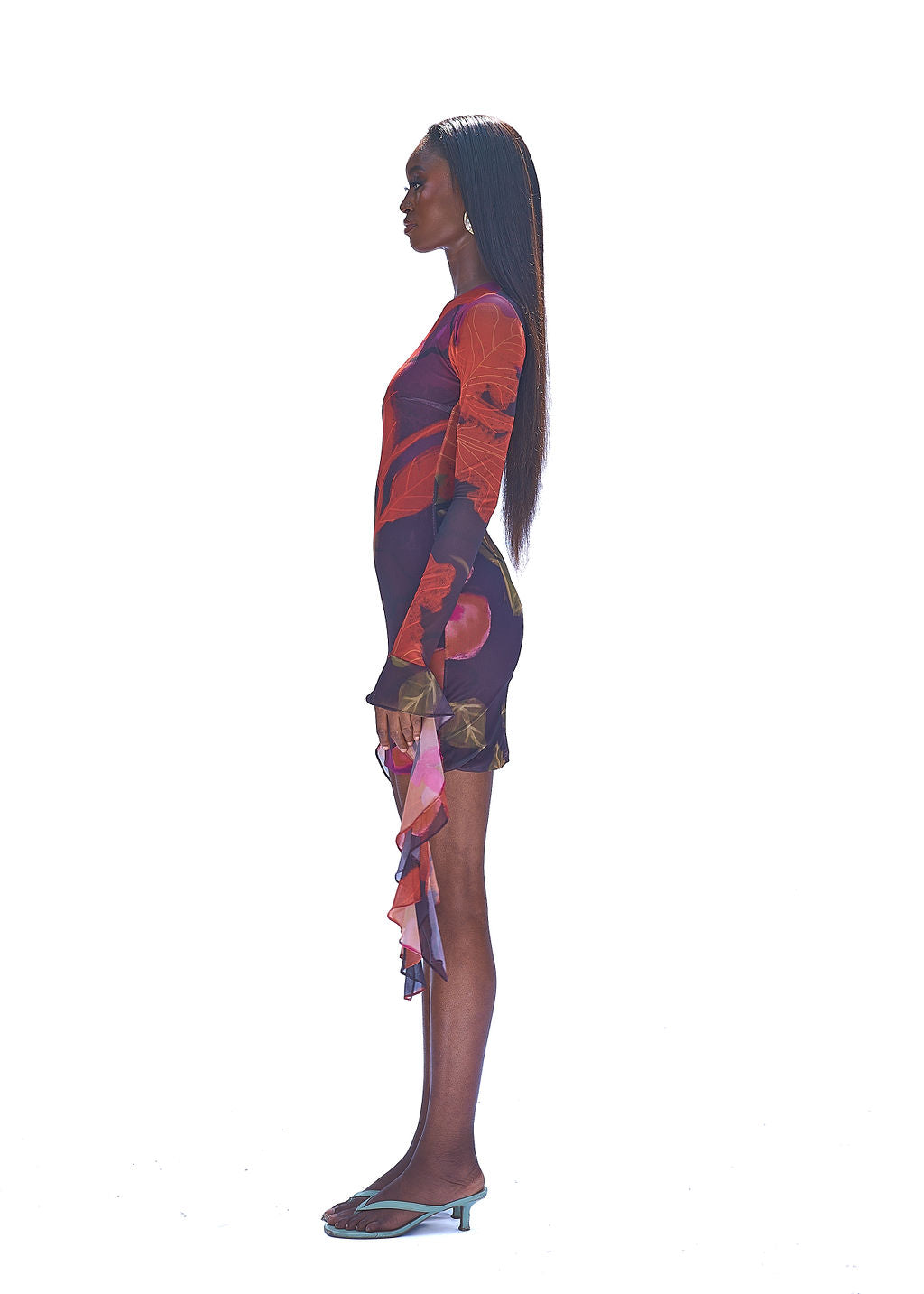 Mesh mini dress for beach weddings and holiday party events