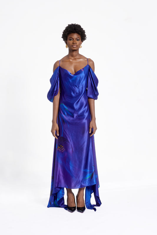 NAI DRESS- BLUE ALORA