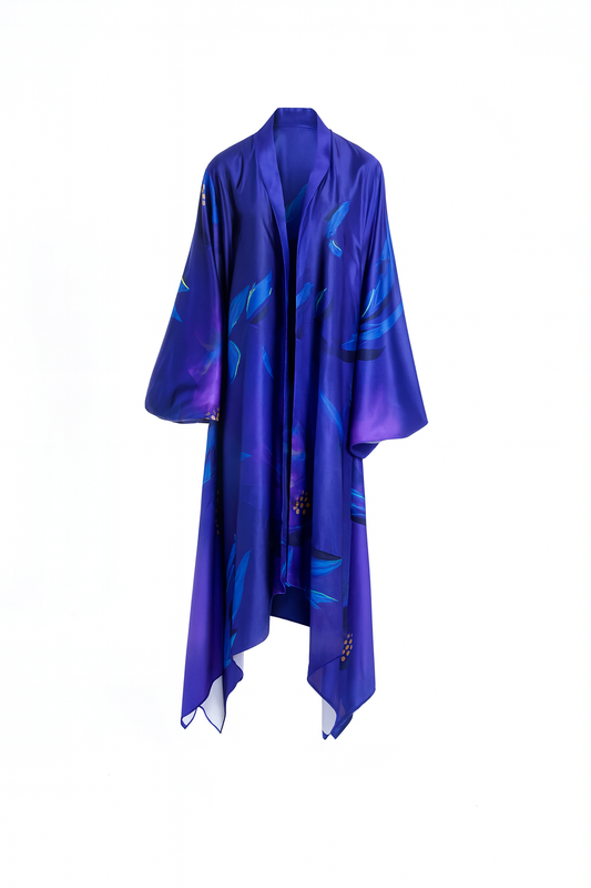 IDA ROBE DRESS- BLUE ALORA