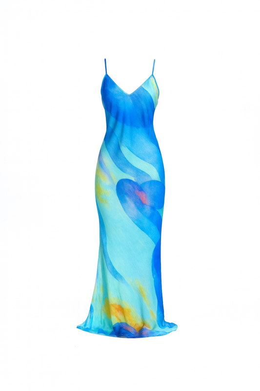 IRIS DRESS - TURQUOISE CHEMI