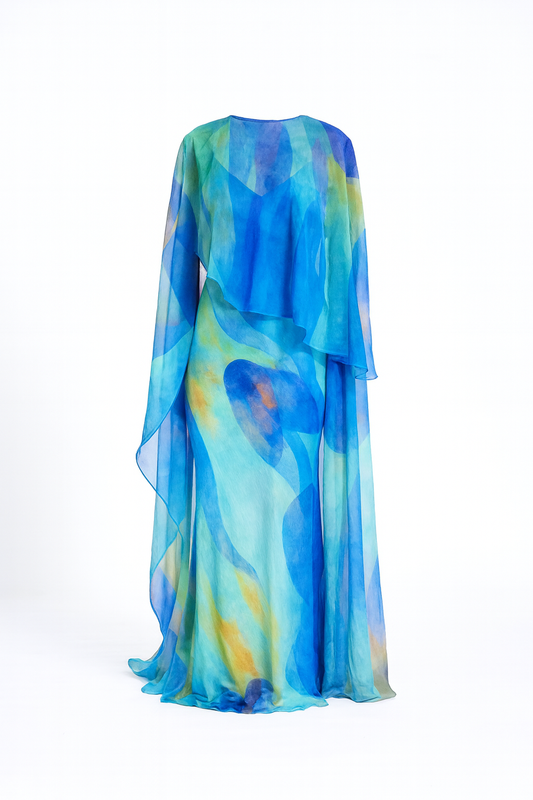 IRIS CAPE- TURQUOISE CHEMI